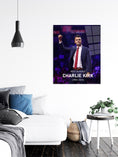 Load image into Gallery viewer, Charlie Kirk Photo Print on Metal (HD Gloss) by Portrilux