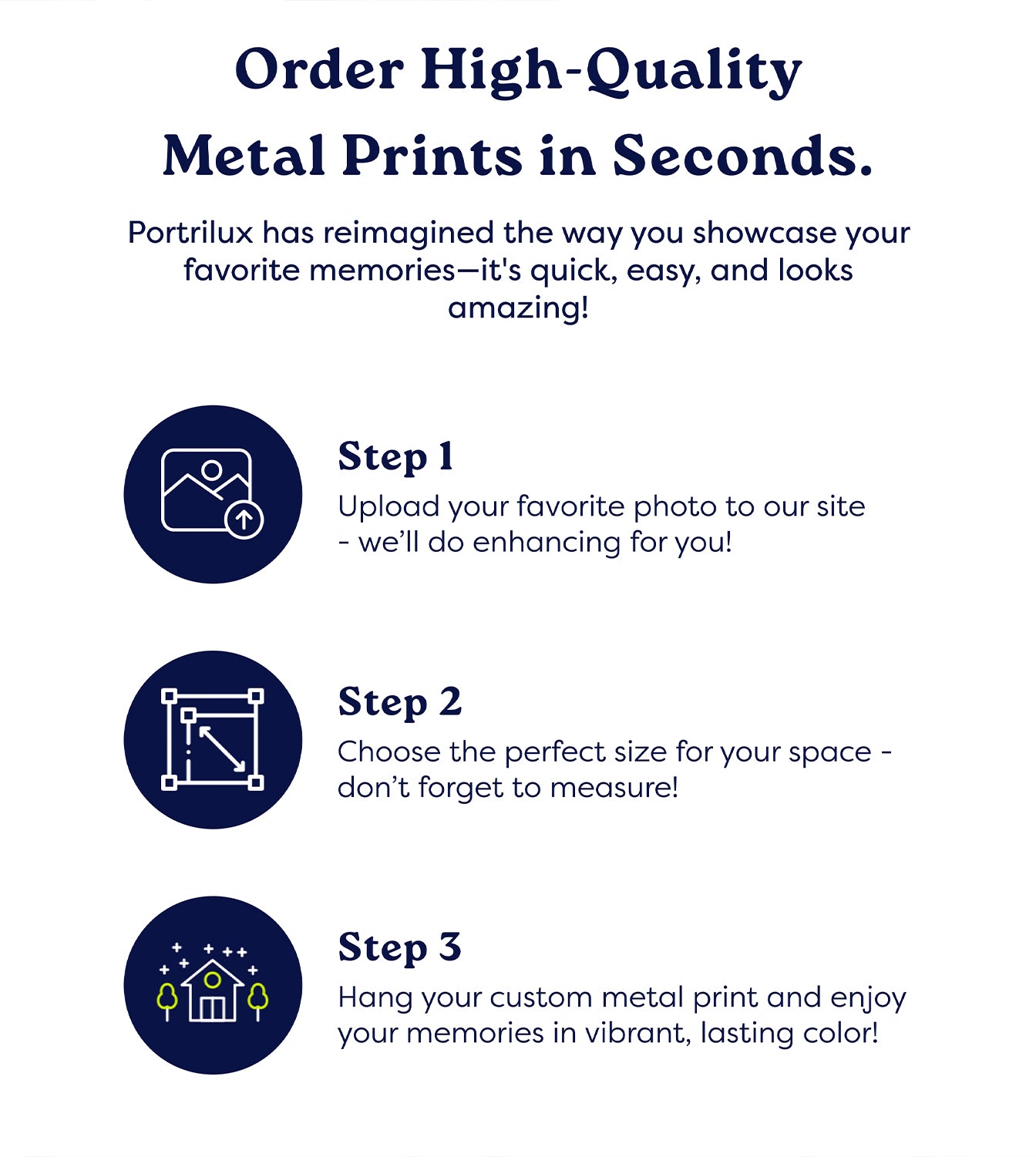 Complimentary Photo Restoration Service (with purchase) - Turn Your Photo into a Stunning Glossy Metal Print