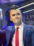 Load image into Gallery viewer, Charlie Kirk Photo Print on Metal (HD Gloss) by Portrilux
