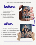 Load image into Gallery viewer, Complimentary Photo Restoration Service (with purchase) - Turn Your Photo into a Stunning Glossy Metal Print
